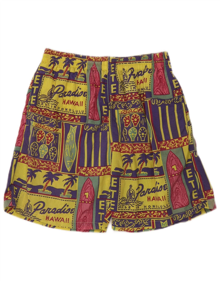 Sinful Herren-Sportshorts mit Grafik, groß, mehrfarbig, Patchwork, hawaiianisch