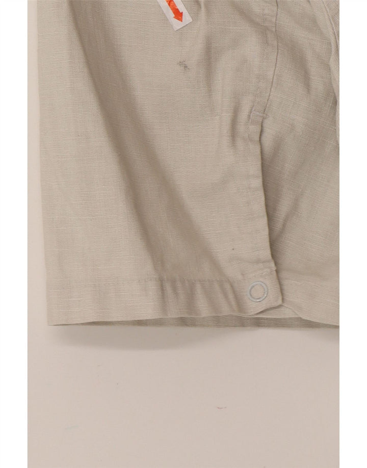 LEVI'S Herren Kurzarmhemd XL Graues Leinen
