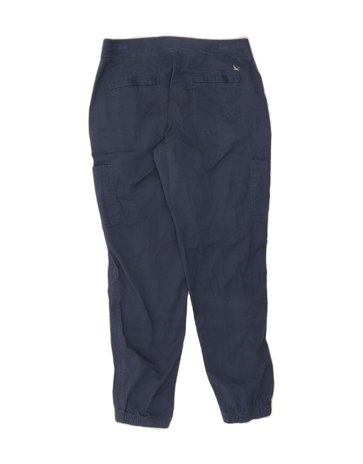 EDDIE BAUER Womens Joggers Cargo Trousers US 6 Medium W30 L28 Navy Blue Vintage Eddie Bauer and Second-Hand Eddie Bauer from Messina Hembry 
