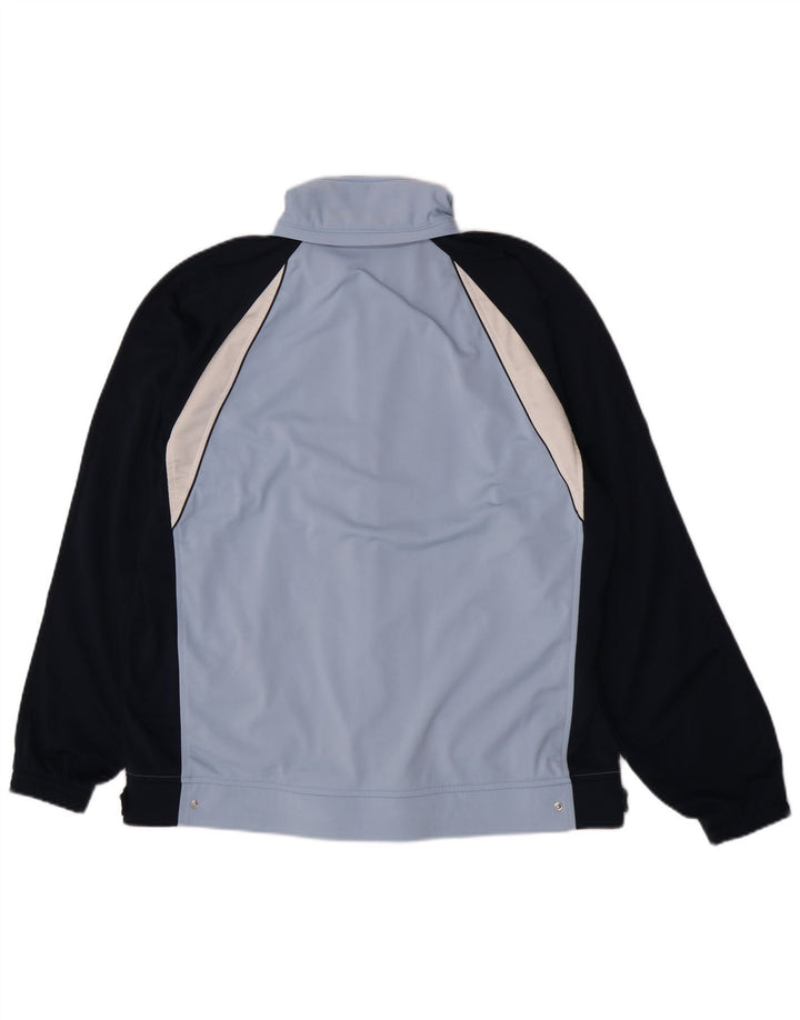 Champion Herren-Trainingsanzug-Top-Jacke, großes blaues Farbblock-Polyester