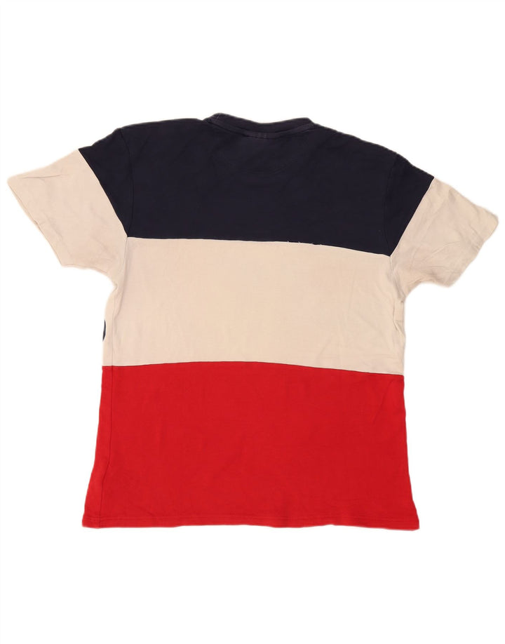 Fila Herren-T-Shirt mit Grafik, mittelgroß, mehrfarbig, Colourblock-Baumwolle