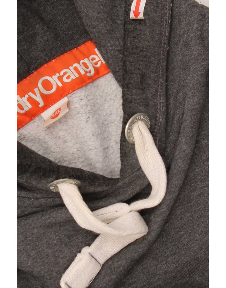Superdry Herren Kapuzenpullover 2XL aus grauer Baumwolle