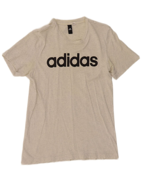 Adidas Damen Graphic T-Shirt Top UK 12 Mittelgrau
