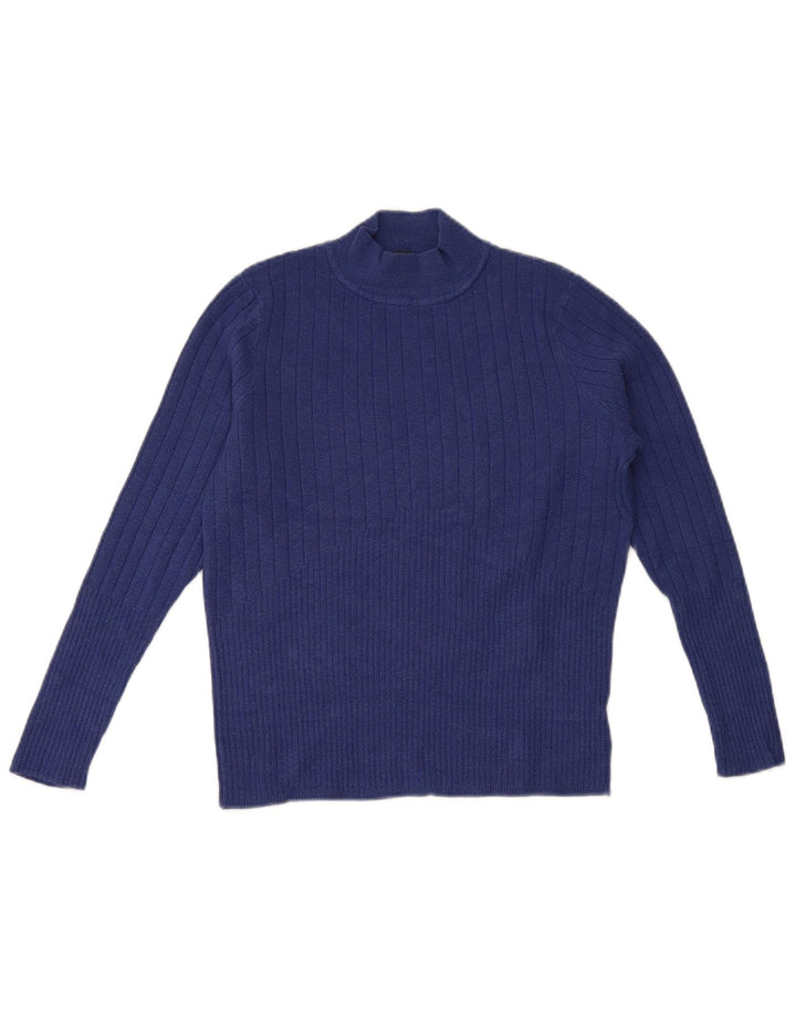 Marks & Spencer Rollkragenpullover für Damen, Gr. 14, Mittelblau