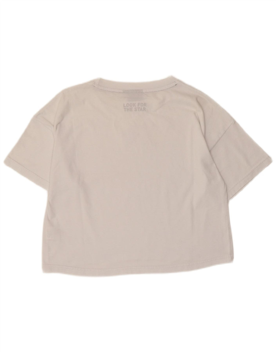 Starter Damen Grafik-T-Shirt-Oberteil UK 14 Mittelweiße Baumwolle