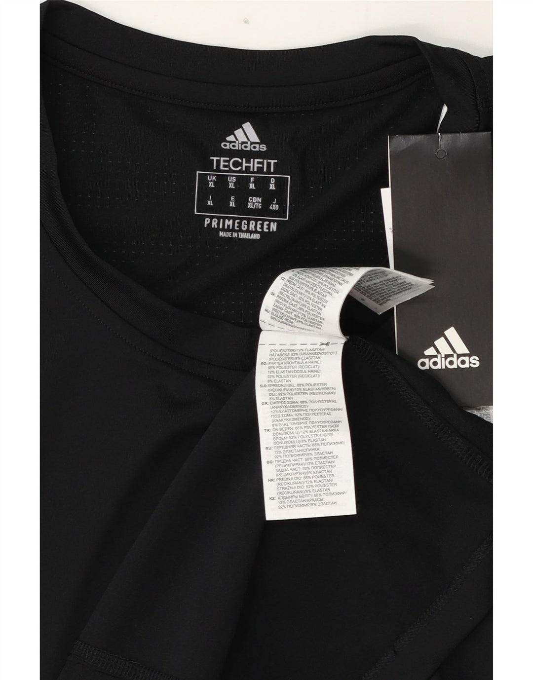 Adidas Herren T-Shirt Top Large Schwarz Polyester