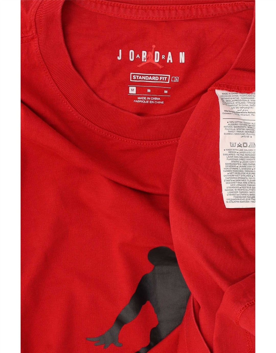 Jordan Herren-T-Shirt mit Standard-Passform aus mittelroter Baumwolle