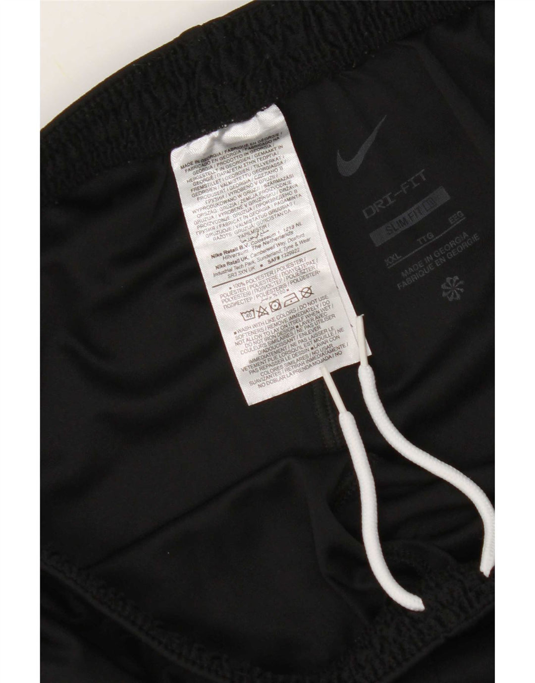 Nike Herren Dri Fit Slim Sport Shorts 2XL Schwarz Polyester