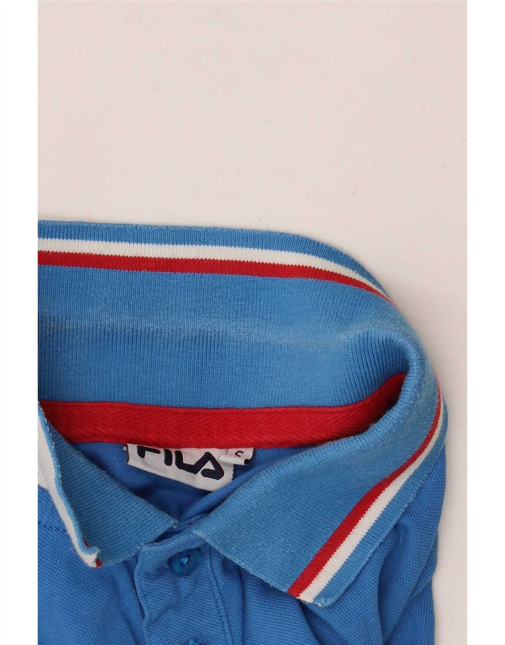 Fila Herren Poloshirt Small Blau gestreift