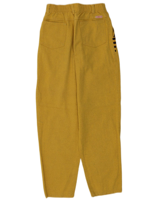 Vintage-Jeans für Jungen mit hoher Taille und lockerer Passform, 11–12 Jahre, gelbe Farbblock-Baumwolle