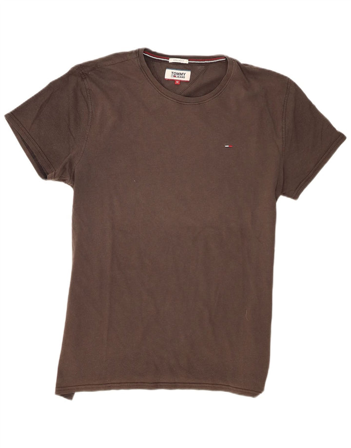 Tommy Hilfiger Herren-T-Shirt mit normaler Passform, mittelgraue Baumwolle
