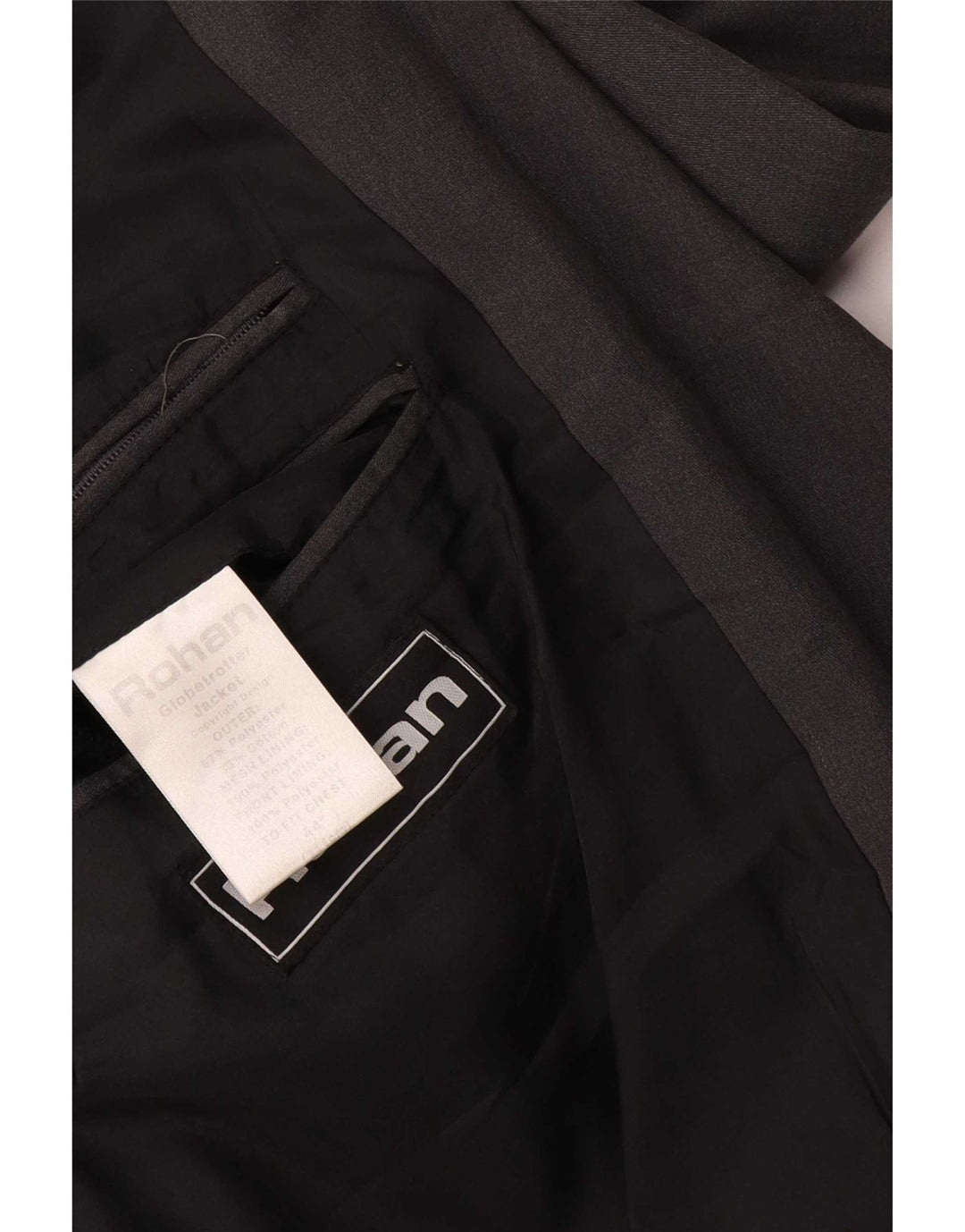 Rohan Herren-Blazer mit 2 Knöpfen, UK 44, 2XL, graues Polyester