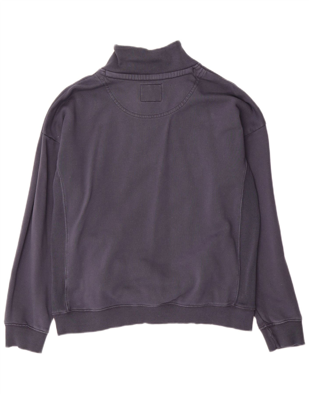 Fat Face Herren-Sweatshirt mit Reißverschluss am Hals, mittleres Marineblau
