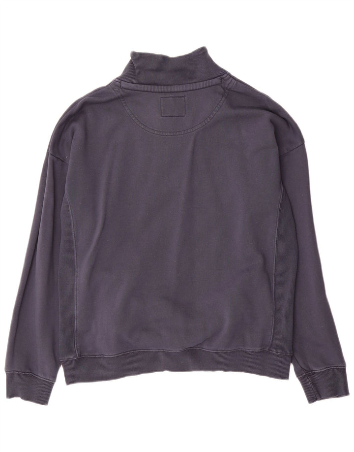 Fat Face Herren-Sweatshirt mit Reißverschluss am Hals, mittleres Marineblau