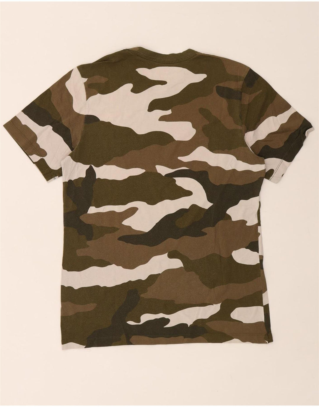 NIKE Herren-T-Shirt mit Grafik, mittlerer Khaki-Tarnung, Baumwolle
