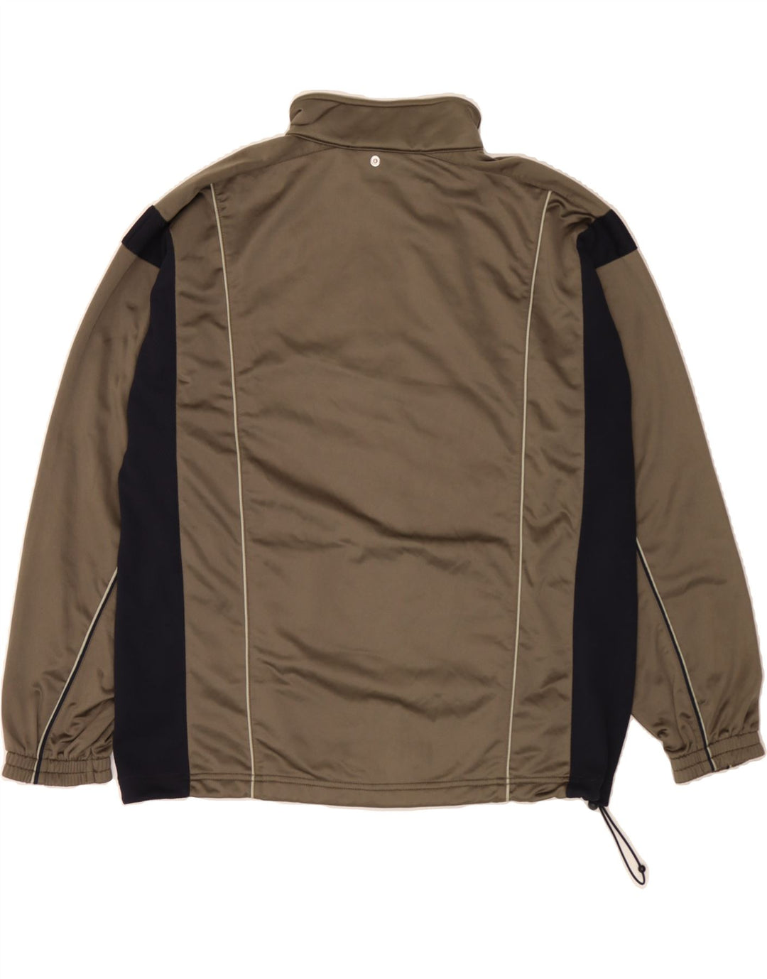 REEBOK Herren-Trainingsanzug-Top-Jacke aus mittelbraunem Colourblock-Polyester