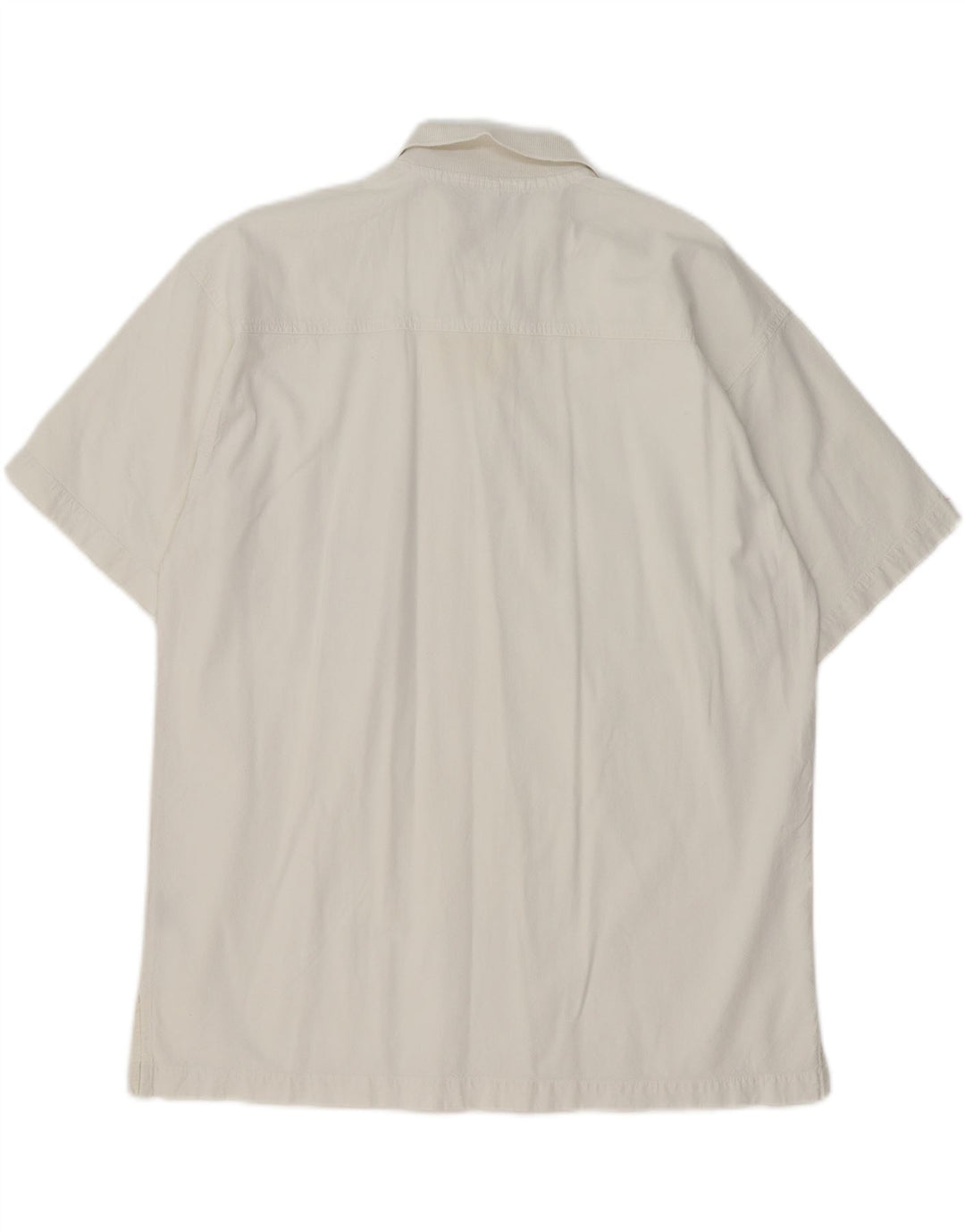 VINTAGE Herren-Poloshirt aus mittelweißer Baumwolle