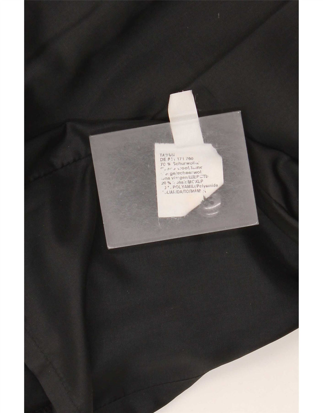Vintage Damen 4-Knopf-Blazerjacke UK 12 Mittelschwarze Wolle