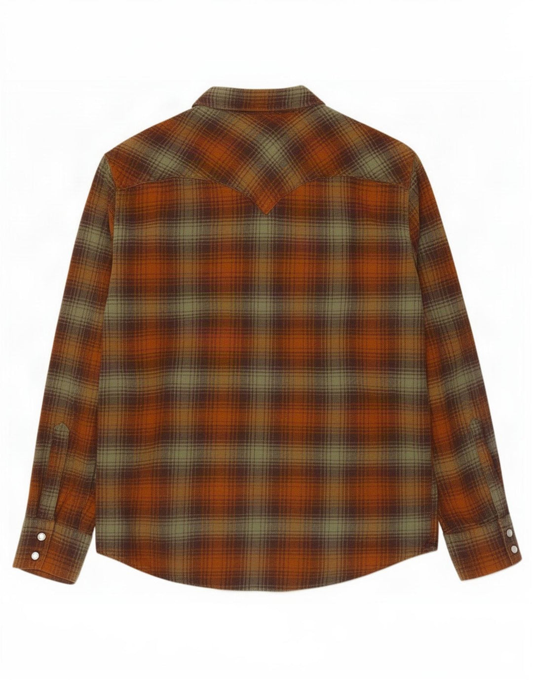 Levi's Herren-Flanellhemd aus mittelbrauner, karierter Baumwolle