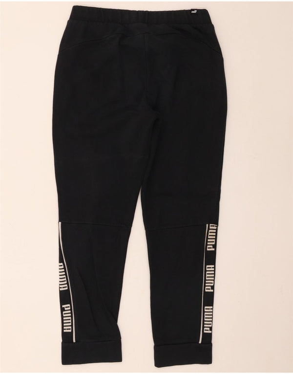 Puma Womens Graphic Trainingshose Jogger UK 10 Small Black Cotton
