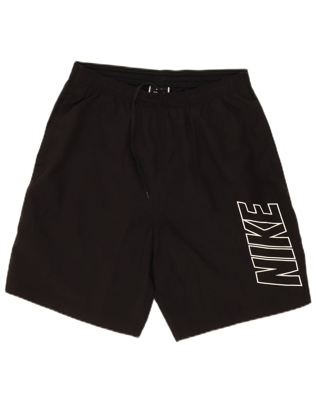NIKE Herren Dri Fit Graphic Sport Shorts Mittelschwarzes Polyester