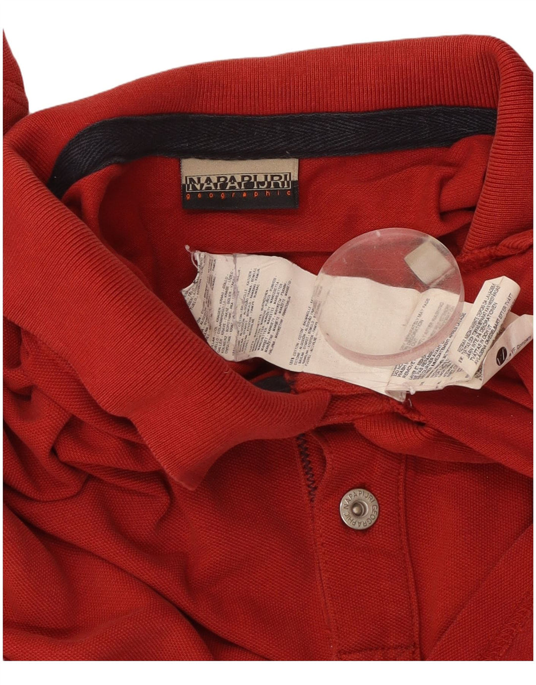 NAPAPIJRI Herren Poloshirt 3XL Rote Baumwolle