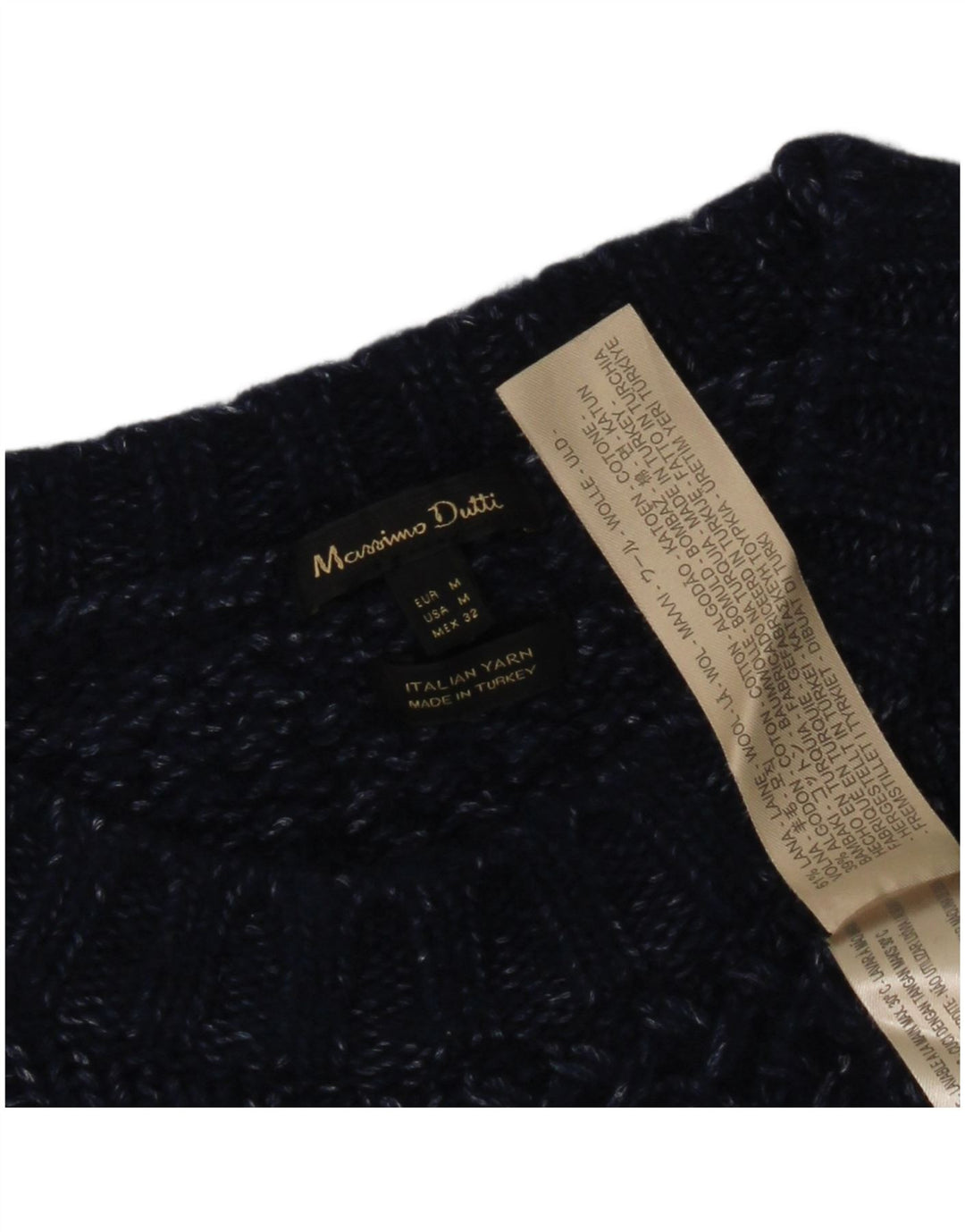 Massimo Dutti Damen-Pullover mit U-Boot-Ausschnitt, Gr. 12, mittleres Marineblau