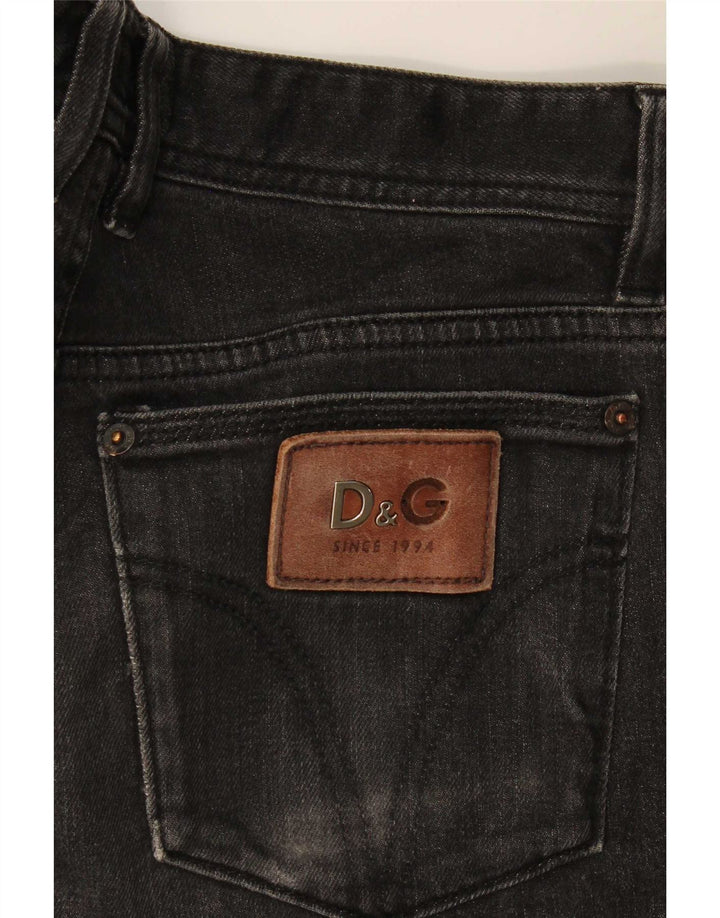 Dolce & Gabbana Damen Slim Jeans W31 L31 Schwarze Baumwolle