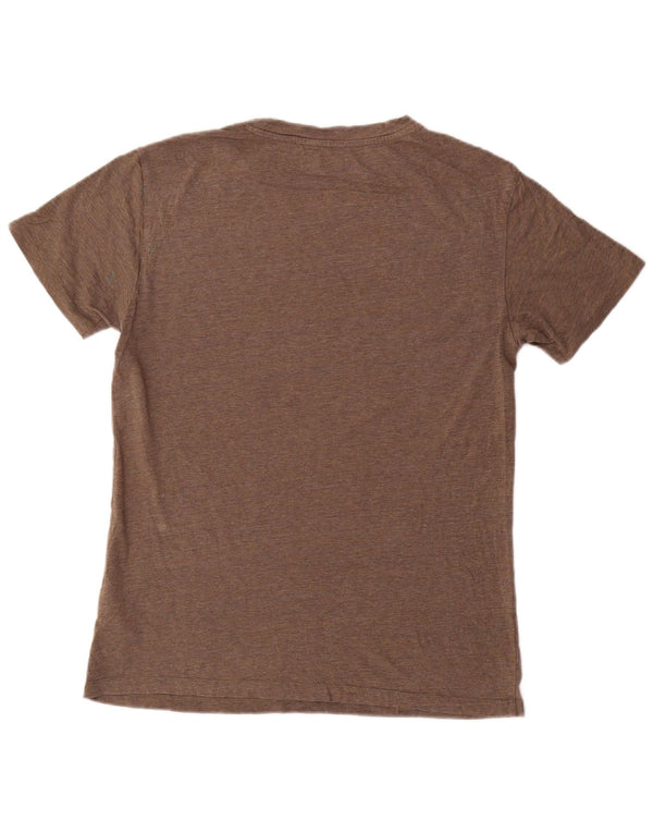 Lee Herren-T-Shirt mit schmaler Passform, klein, braun gesprenkelte Baumwolle