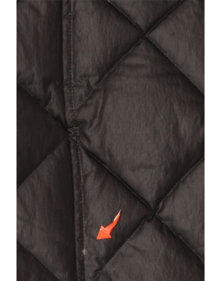 BARBOUR Wattierte Damenjacke mit Kapuze, UK 14, Größe L, Schwarz