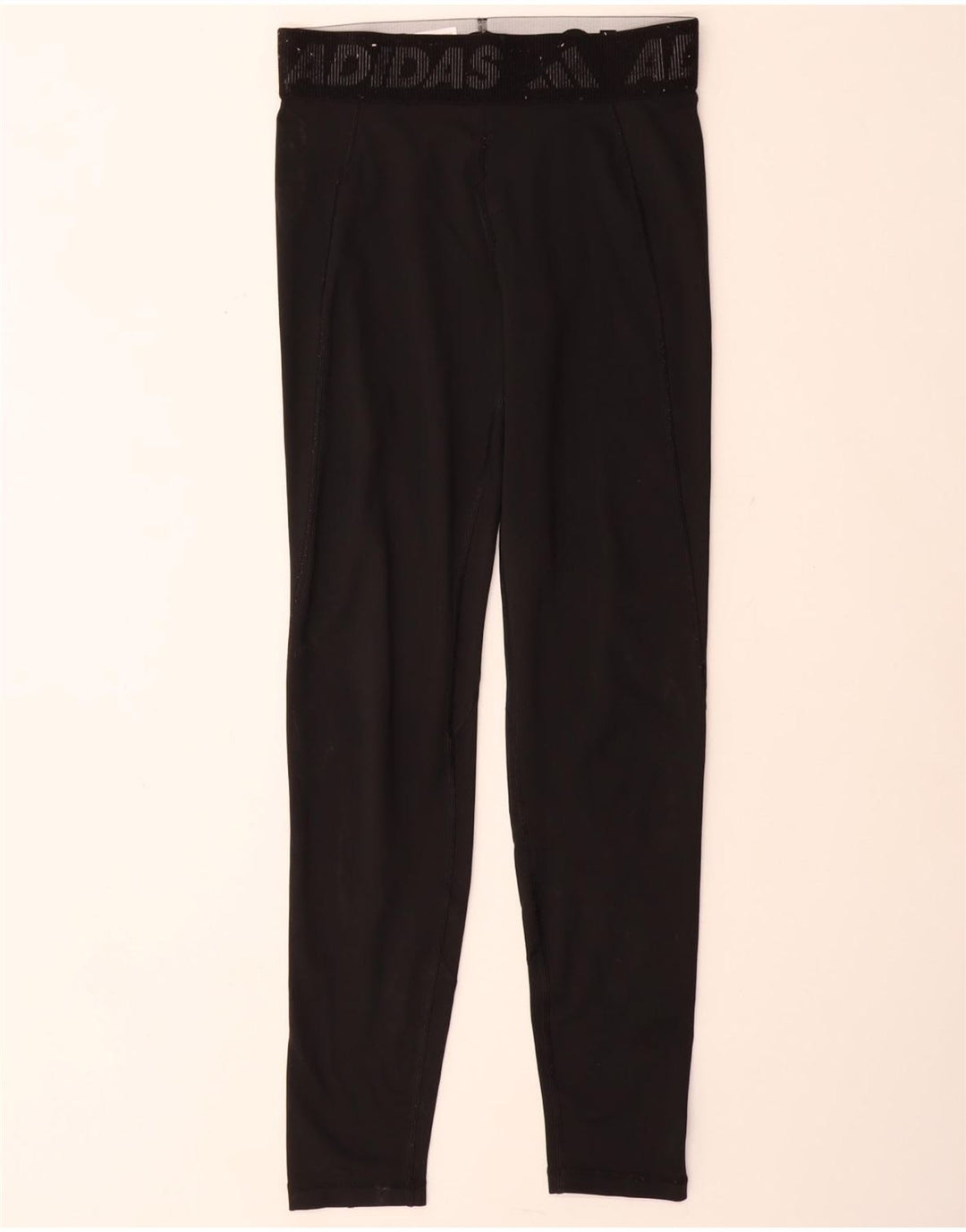 ADIDAS Girls Primegreen Graphic Leggings 14-15 Years  Black Vintage Adidas and Second-Hand Adidas from Messina Hembry 