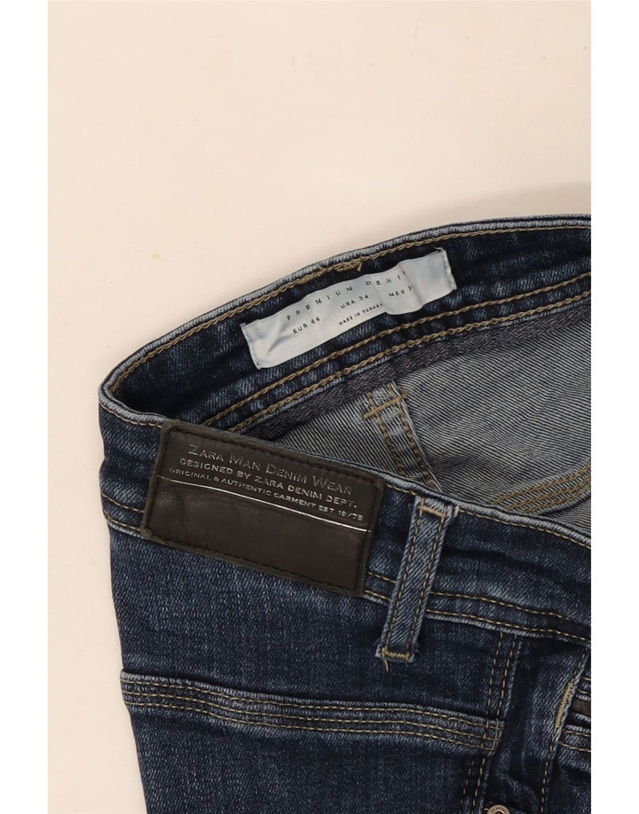 Zara Herren Slim Jeans EU 44 Large W34 L31 Blau