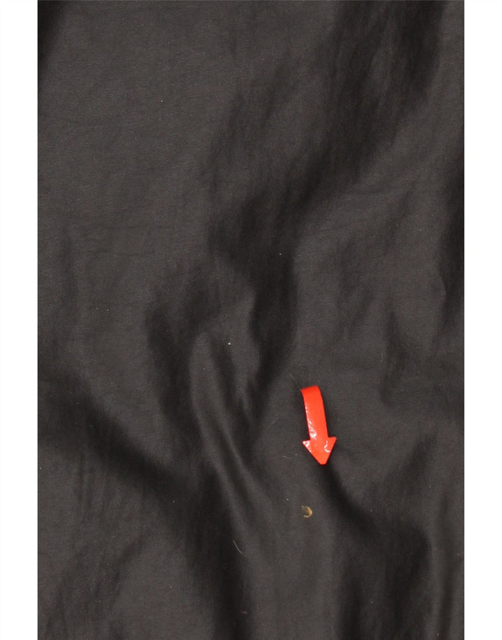 Vintage Herren Utility Jacke UK 40 Große schwarze Baumwolle