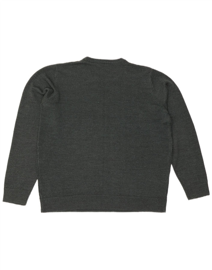 JAMES PRINGLE Herren-Pullover mit Rundhalsausschnitt, groß, grünes Acryl