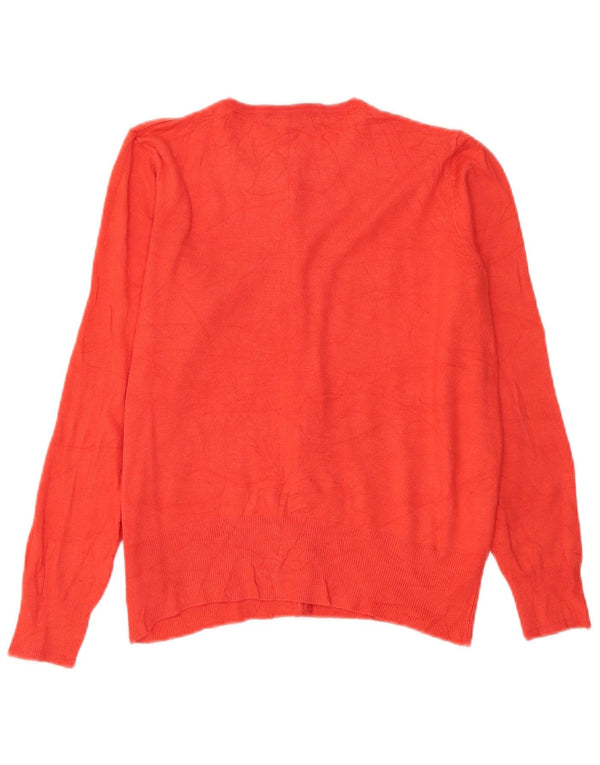 Marks & Spencer Damen-Cardigan-Pullover UK 14 Large Orange Viskose