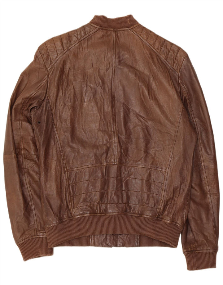 Conbipel Herren Lederjacke IT 48 Mittelbraunes Leder