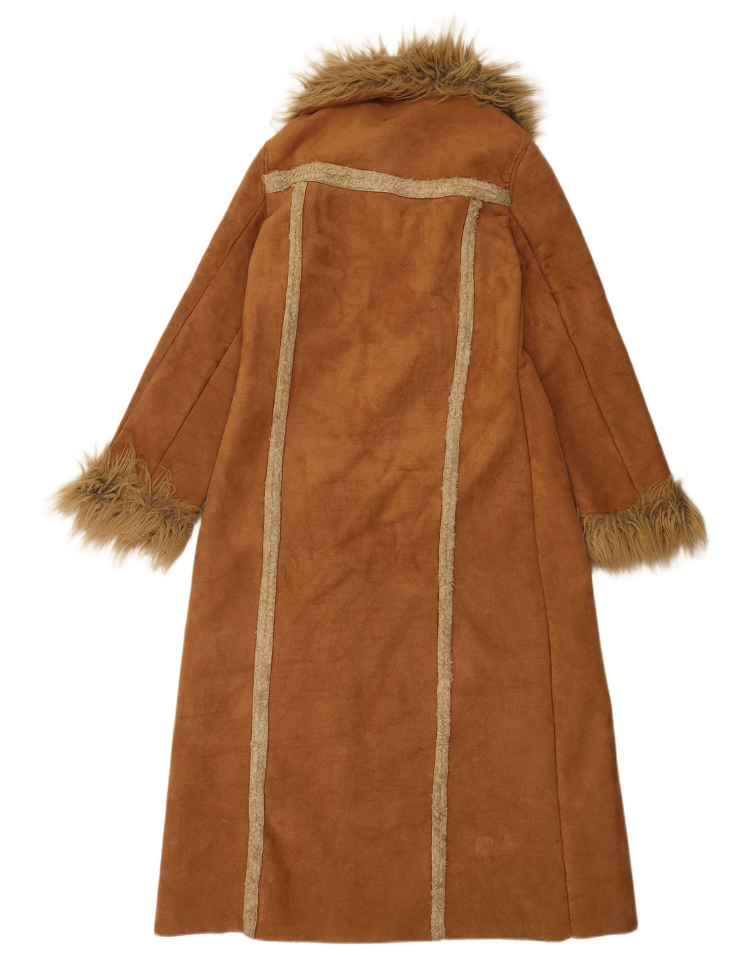 Dunnes Damen Sherpa-Mantel UK 8 Small Beige