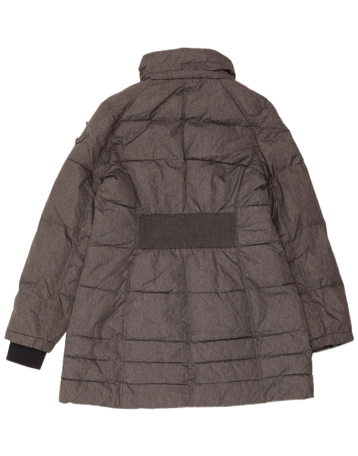 Nautica Damen Wattierter Mantel UK 16 Large Graues Nylon