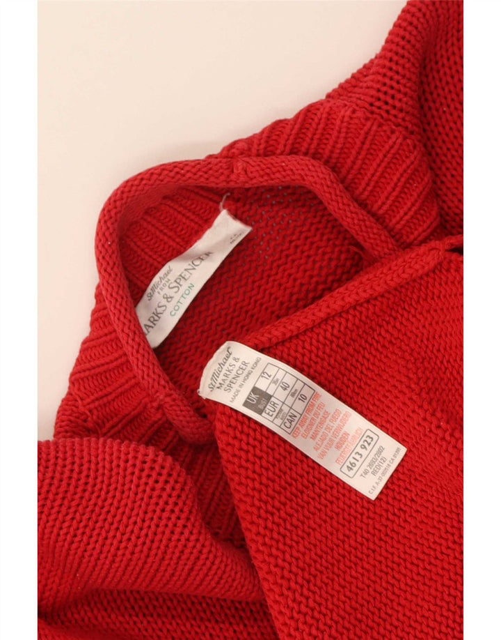 Marks & Spencer Damen St. Michael Pulloverkleid UK 12 Mittelrot