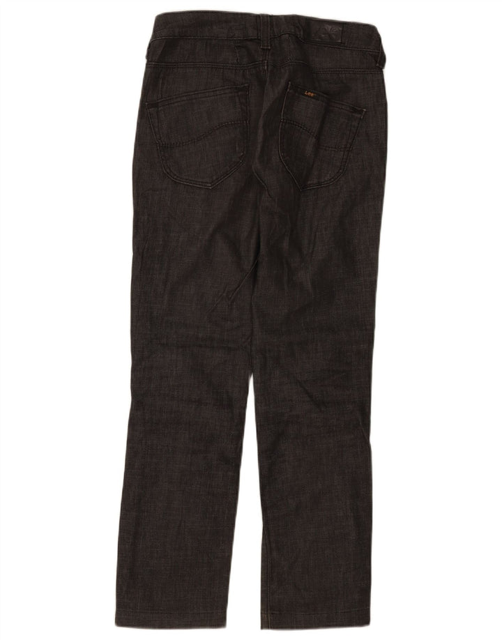 Lee Damen Norma Slim Jeans W26 L27 Schwarze Baumwolle