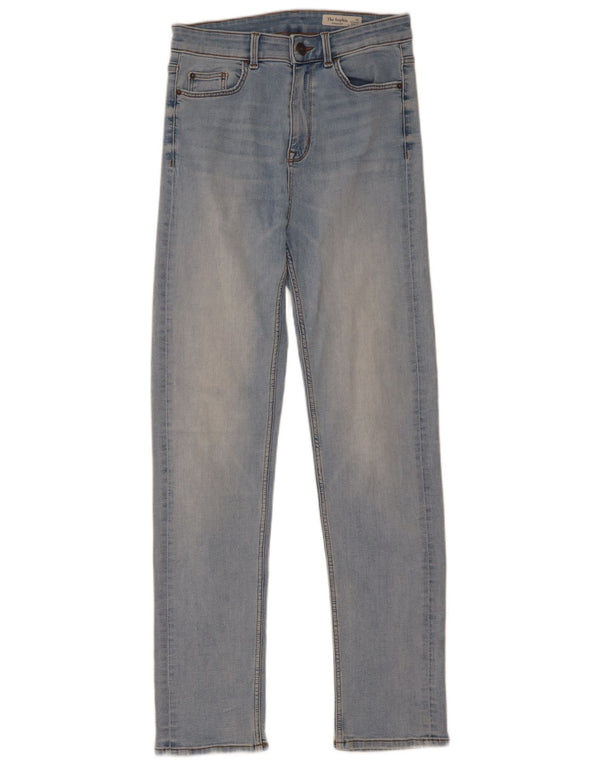 Marks & Spencer Damen Sophia Straight Jeans UK 10 Small W28 L31 Blau