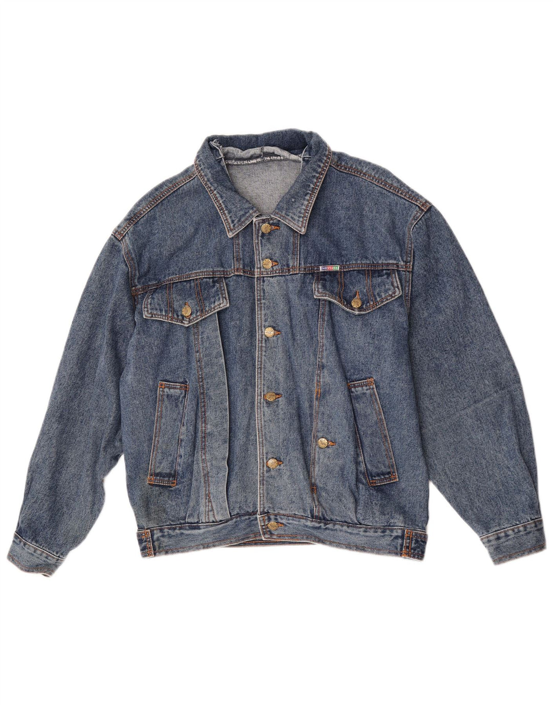 MONTANA Herren Jeansjacke UK 40 Large Blau