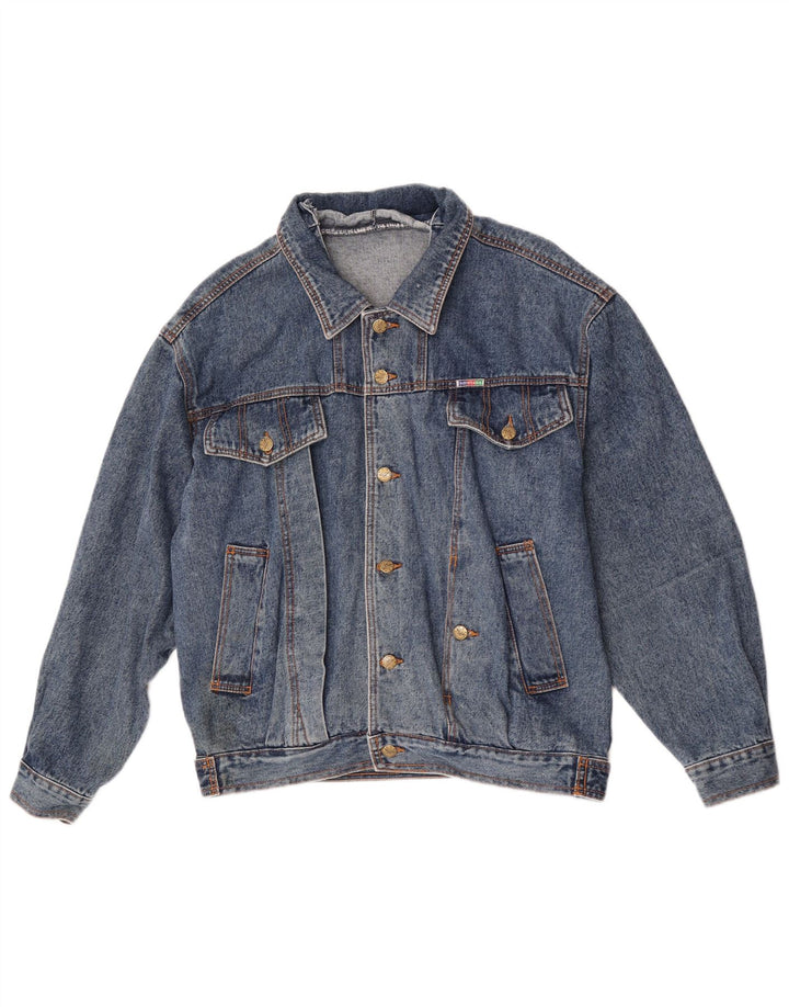 MONTANA Herren Jeansjacke UK 40 Large Blau