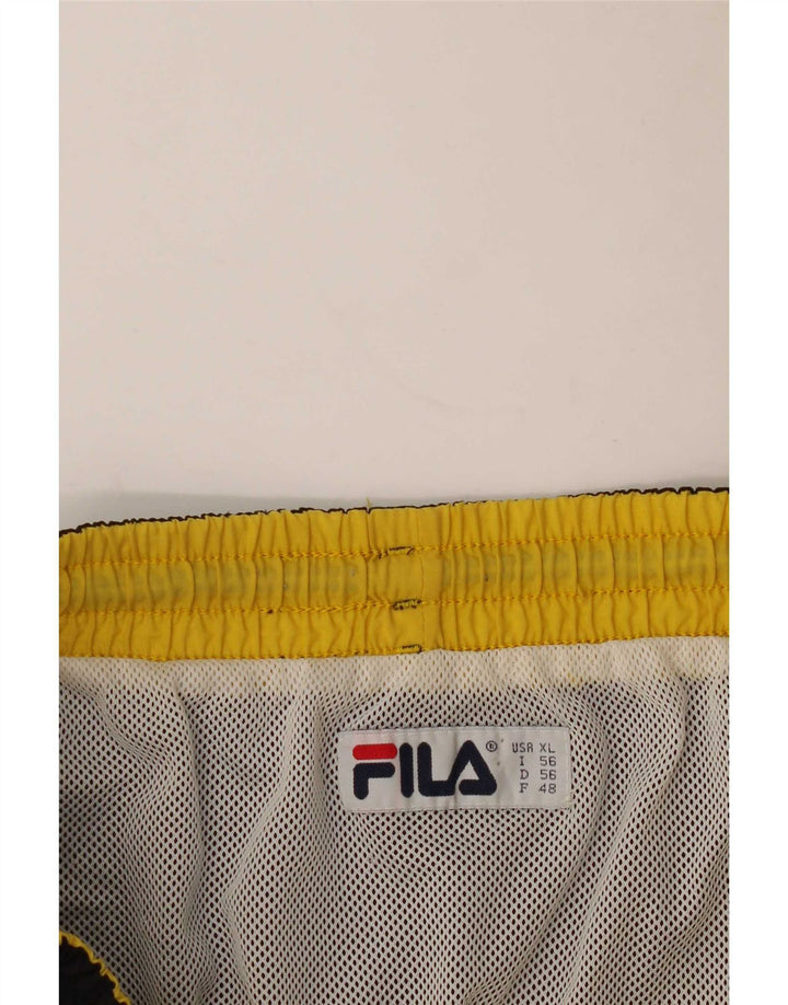 Fila Herren Graphic Badeshorts XL Schwarz
