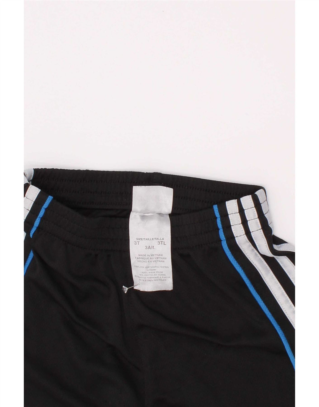 Adidas Sportshorts für Jungen, 2–3 Jahre, schwarzes Colourblock-Polyester