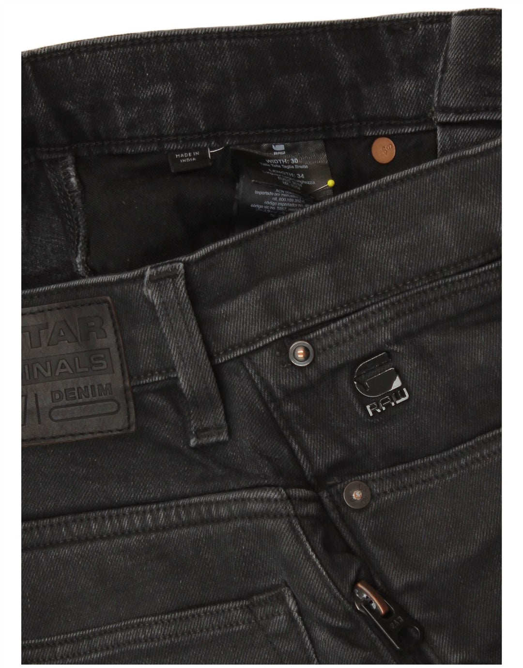 G-STAR Mens Skinny Jeans W30 L34 Grey