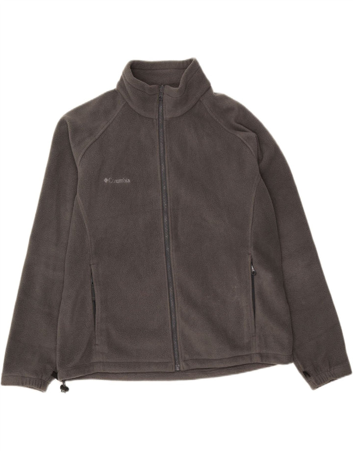 COLUMBIA Womens Oversized Fleece Jacket UK 18 XL Grey Polyester