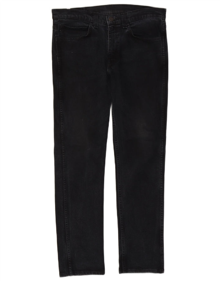 Levi's Herren 511 Slim Jeans W34 L32 Schwarze Baumwolle