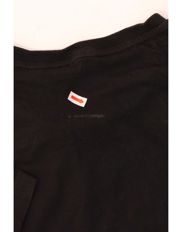 Puma Herren Grafik T-Shirt Top Small Schwarz Baumwolle