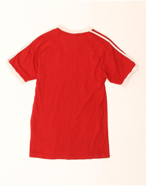 Adidas Herren T-Shirt Top Small Rot Baumwolle